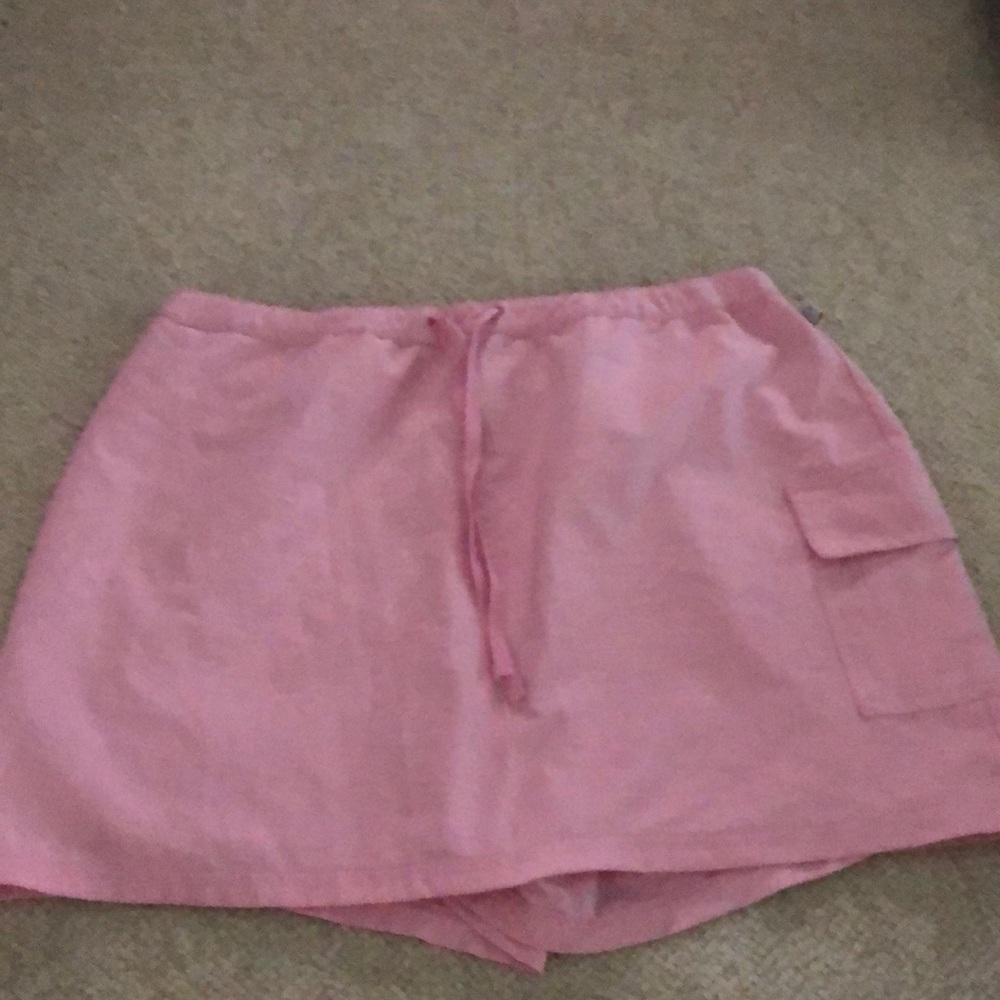Pink golf skirt